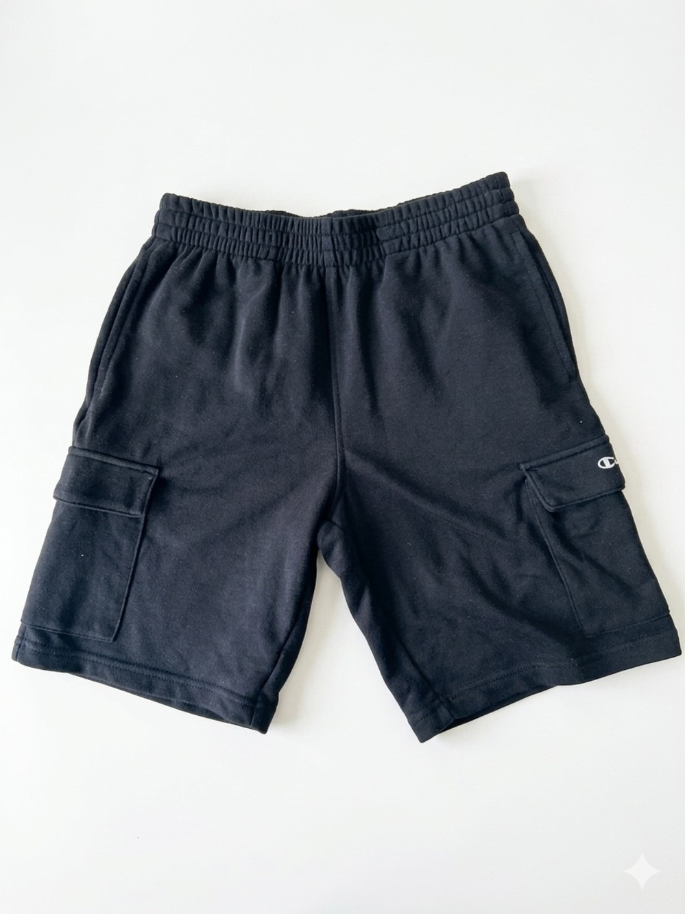 Champion Boy‘s Black Cargo Sweatshorts Size XL